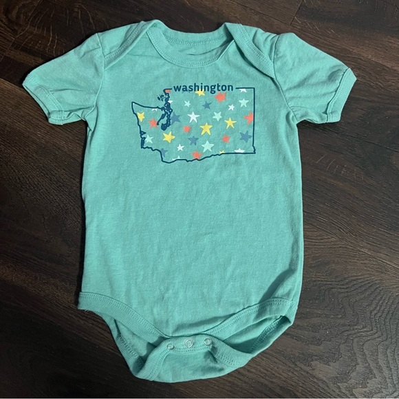 Home Free 18 month baby toddler one piece bodysuit with Washington State Design - Picture 1 of 5